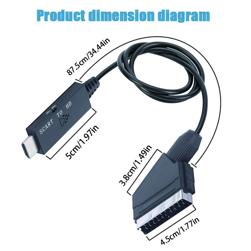 SCART to HDMI‑Compatible Conve - Scart To Hdmi 评论和价格