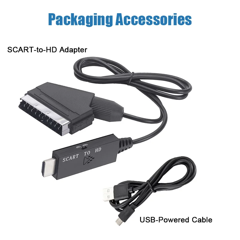 SCART to HDMI‑Compatible Conve - Scart To Hdmi 评论和价格