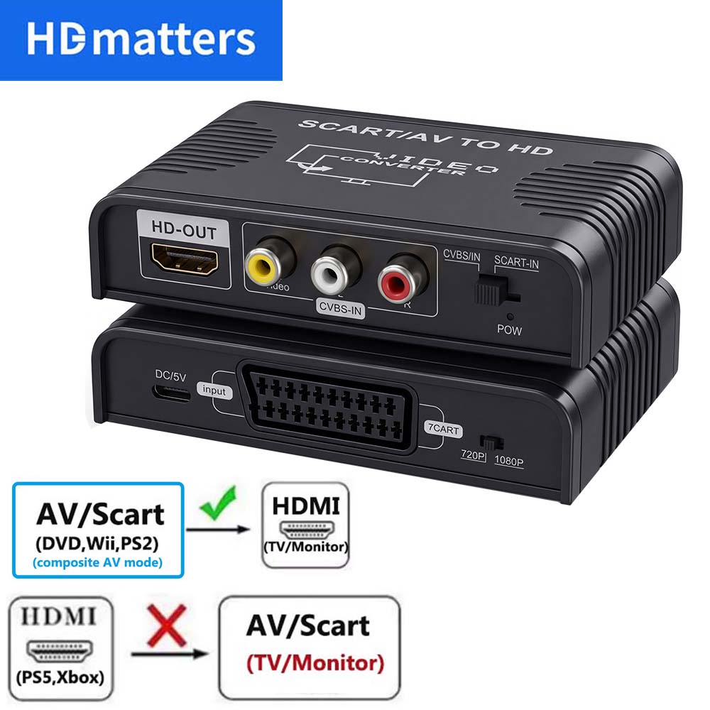 Scart to HDMI Converter 2-in-1 - Scart To Hdmi 评论和价格