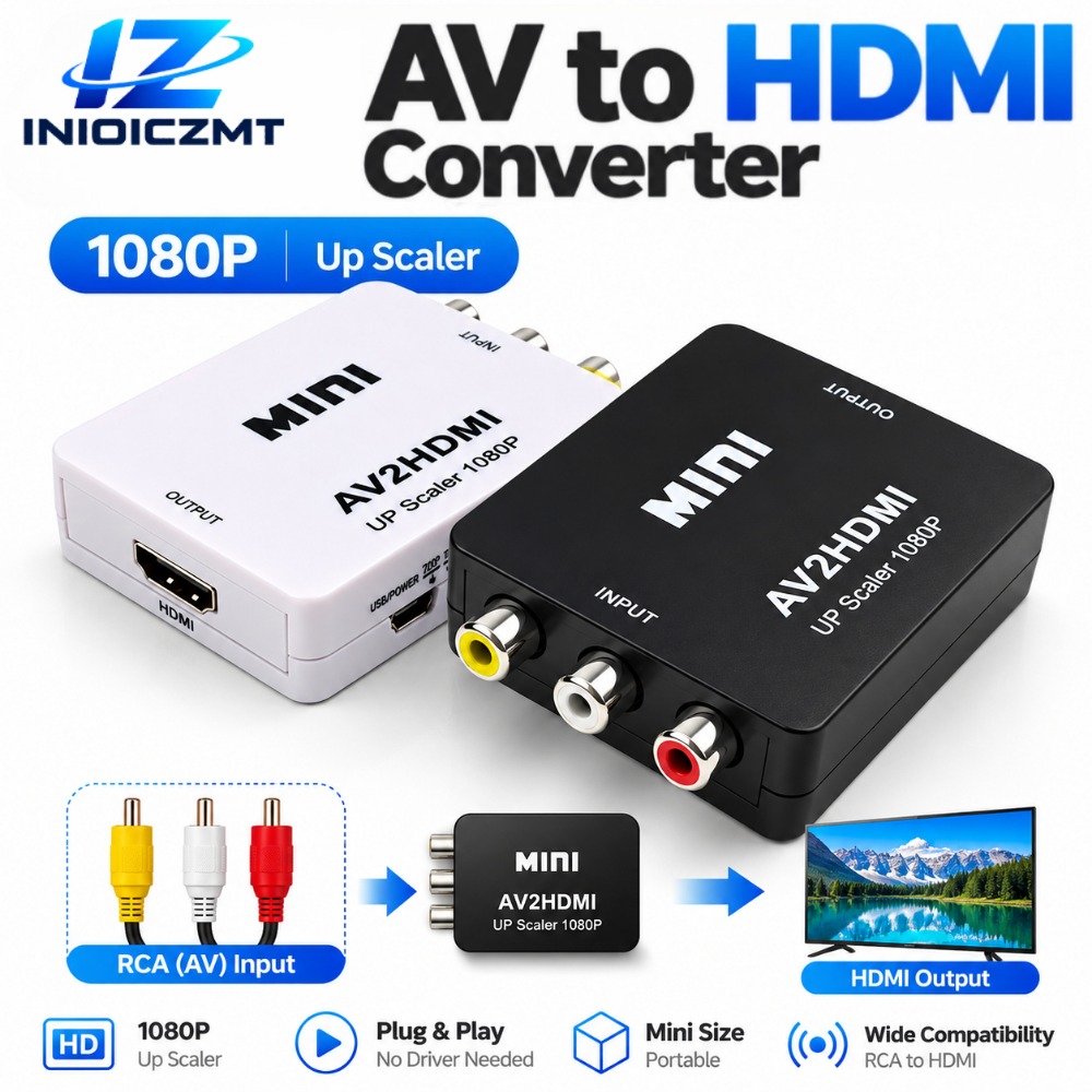 1080P RCA AV To HDMI Converter - Retro Gaming N64 评论和价格