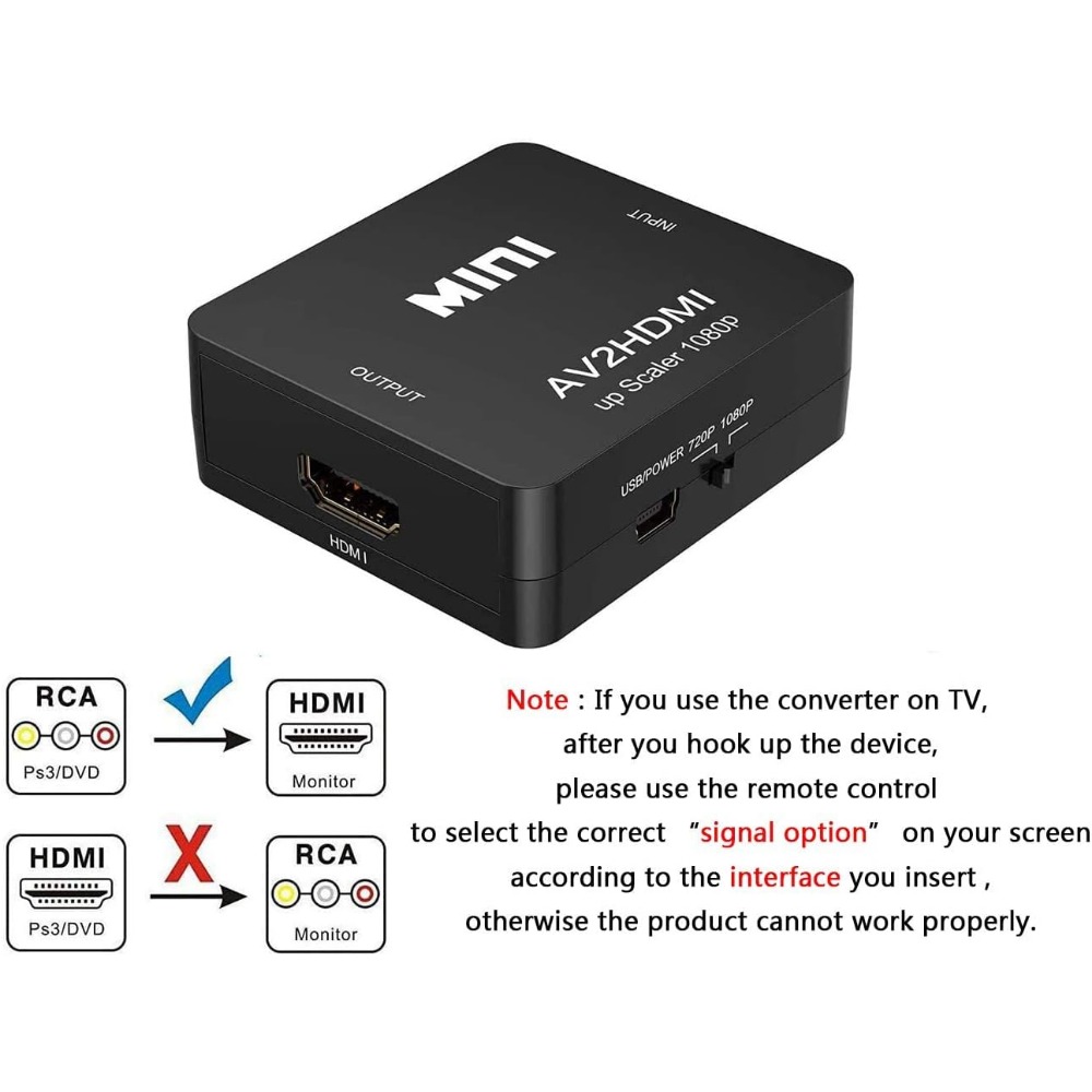 1080P RCA AV To HDMI Converter - Retro Gaming N64 评论和价格